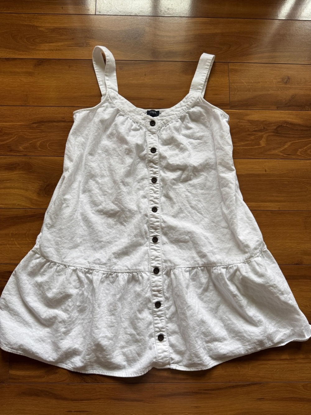 J.Crew White Linen Dress 12